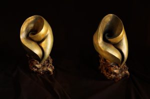 Bassin floral - Argile cuite patinée 42 x 25 cm 2700€