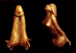 Bille en tête - Argile cuite patinée 42 x 26 cm 2000€