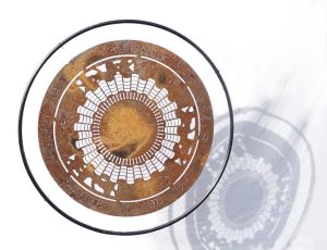 Disque de rouille - Acier verni Ø 120 cm 3400€