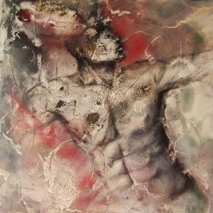 Ecce Homo 2 Technique mixte sur toile 77 x 77 cm