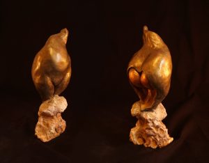 Fruit d'abondance - Argile cuite patinée 28 x 10 cm 350€