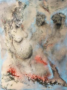 La sirène - Technique mixte sur toile 100 x76 cm 3200€