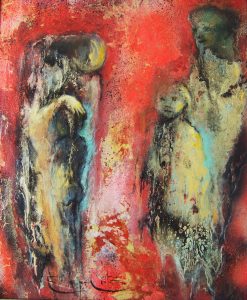 Les Limbes - Technique mixte sur toile 51x42 cm 900€