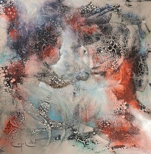 Mater - Technique mixte sur toile 100 x100 cm