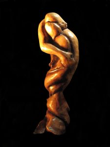 Tendresse - Argile cuite patinée 30 x 10 cm 700€