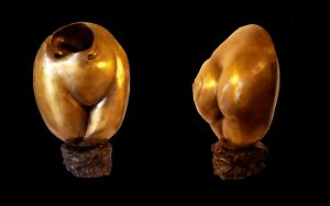 Matrice dorée - Scultoline patinée 40 x 26 cm 3200€