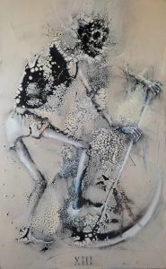 Carte sans nom - Technique mixte sur toile 130x80 -