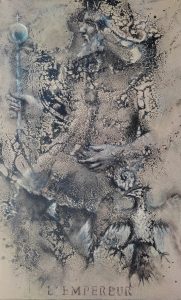L'Empereur - Technique mixte sur toile 130x80 -