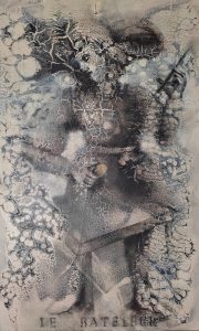 Le Bateleur - Technique mixte sur toile 130x80 -