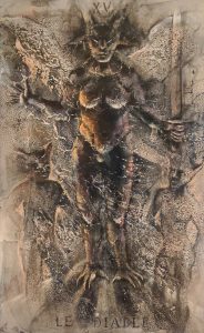 Le Diable - Technique mixte sur toile 130x80 -