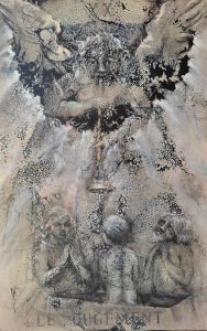 Le Jugement - Technique mixte sur toile 100x65 -