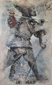 Le Mat - Technique mixte sur toile 130x80 -