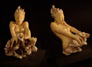 L'éclat - Argile cuite patinée - 58X48 cm - 3700€