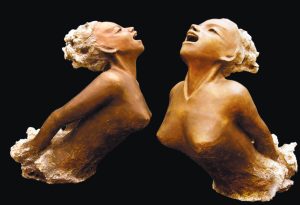 Renaissance - Argile cuite patinée - 58x52 cm - 3700€